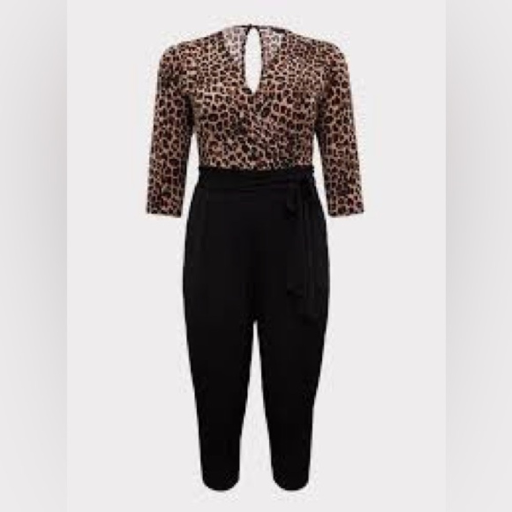 Torrid Leopard/Black Jumpsuit 3X